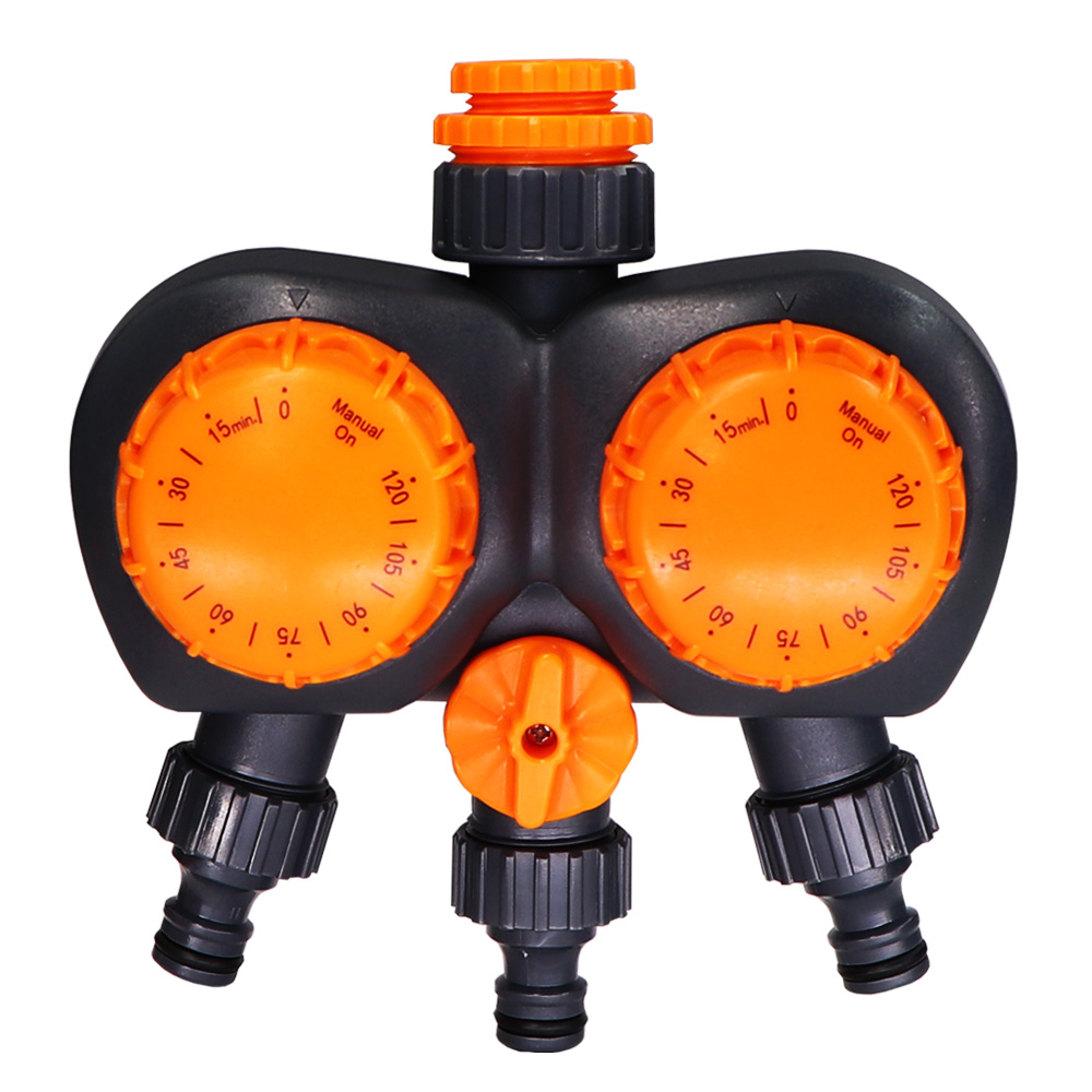 Irrigation Drip Tape - Bahçe Mekanik 3 Yollu Zamanlayıcı Çift