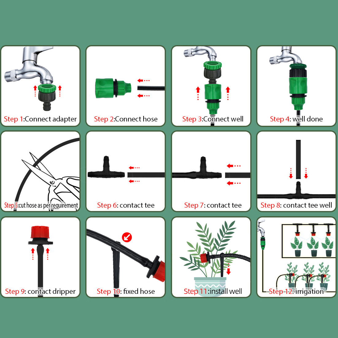 Sera 15M-30M DIY damla sulama  - Irrigation Drip Tape incelemesi ve fiyatı